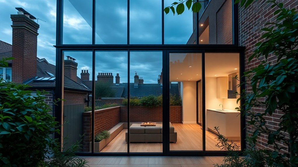 Glass Extension Walls Stockwell