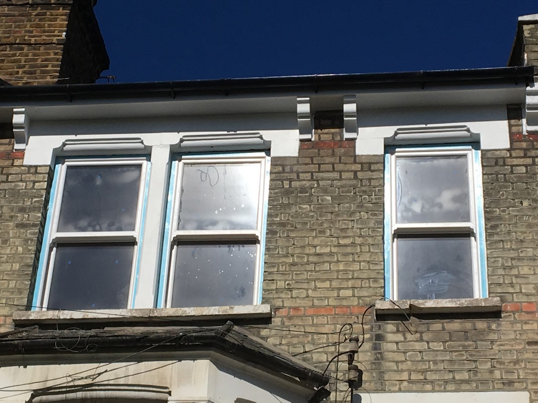 New uPVC sash windows fitted on Victorian terrace in Stockwell